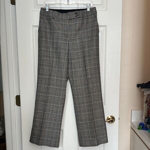 Talbot’s Glen Plaid Wool Blend Lined Trouser
